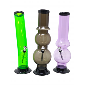 12" Acrylic 2x12 Water Pipe Assorted Style/Color - [AJM19]